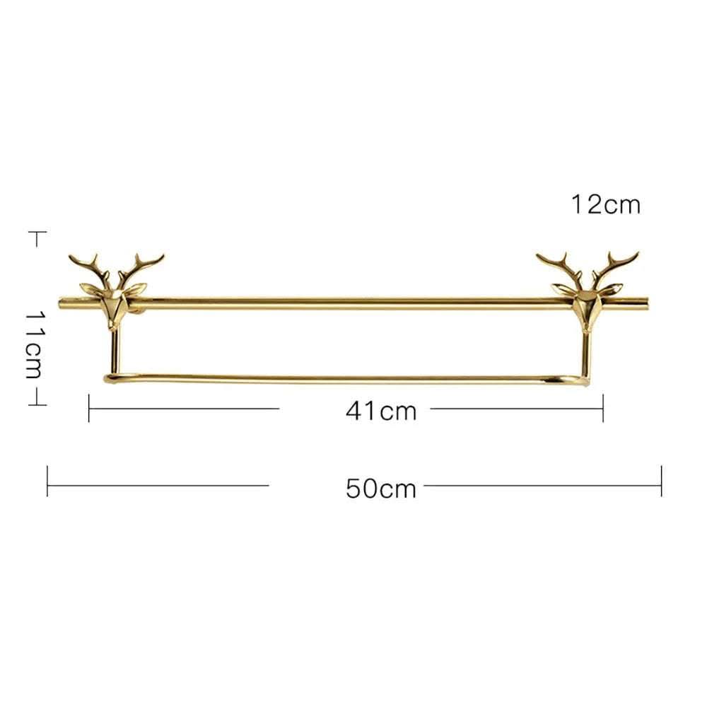 American Light Luxury Style Lucky Deer Decorative Hook Towel Bar Fendax 0