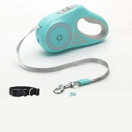 Dog Leash Retractable Leash And Dog Collar Spotlight Automatic Pet Dog Cat Traction Rope For Small Medium Dogs Pet Product Fendax 0