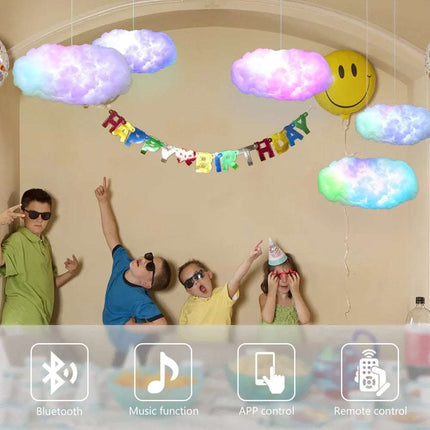 USB Cloud Light APP Control Music Synchronization 3D RGBIC Ambient Light Lightning Simulation Clouds Bedroom Room Light Fendax 0