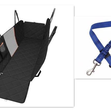 Dog Car Seat Cover View Mesh Pet Carrier Hammock Safety Protector Car Rear Back Seat Mat With Zipper And Pocket For Travel Fendax 0