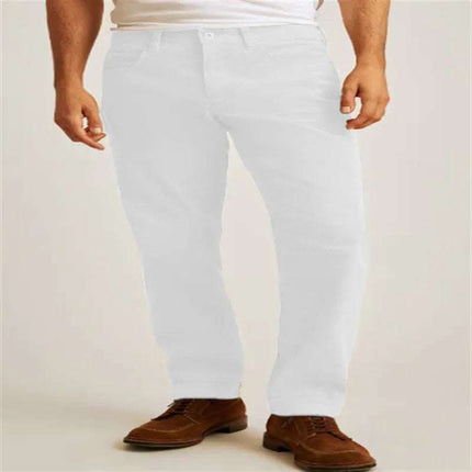 Corduroy Solid Color Loose Casual Straight Trousers Fendax 0