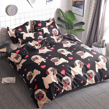Cartoon pug bedding set Fendax 0