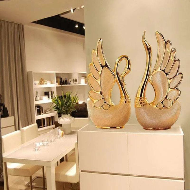 Gold-plated swan ornaments Fendax 0