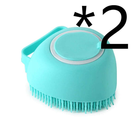 Silicone Dog Bath Massage Gloves Brush Pet Cat Bathroom Cleaning Tool Comb Brush For Dog Can Pour Shampoo Dog Grooming Supplies Fendax 0