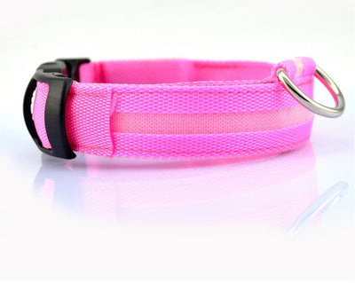 Nylon LED pet collar