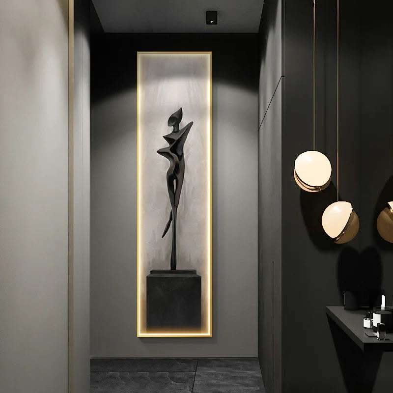 Modern Light Luxury Led Luminous Entryway Decorative Painting