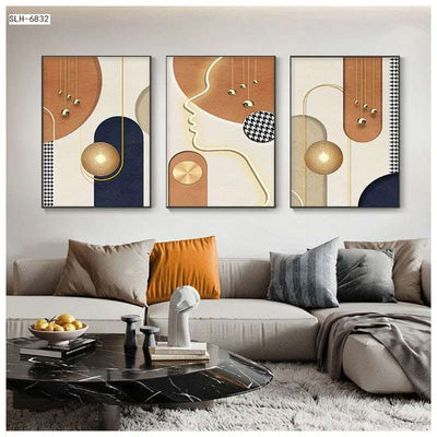 Modern Living Room Decorative Northern Europe Light Luxury Abstract Hanging Painting Fendax 0