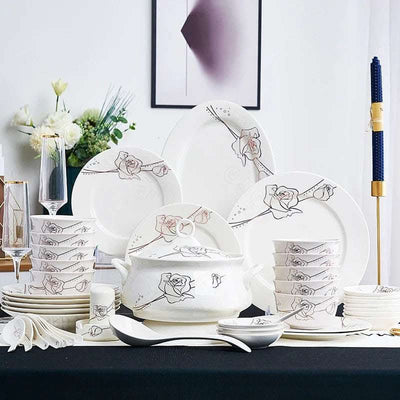 Ceramic Bowls And Saucers Set Bone China Bowls And Plates Fendax 0