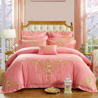 Love in the flowerspink jade / Bed linen / 1.5m