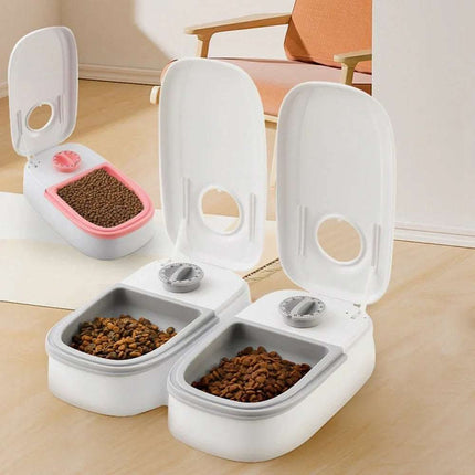 Automatic Pet Feeder Smart Food Dispenser For Cats Dogs Timer Stainless Steel Bowl Auto Dog Cat Pet Feeding Pets Supplies Fendax 0