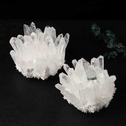 White Crystal Cluster Ornaments Home Office Home Fendax 0