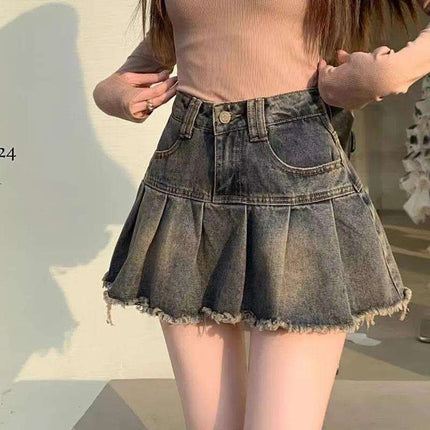 American Retro Pleated Skirt Exposure-proof Skirt Skirt Fendax 0