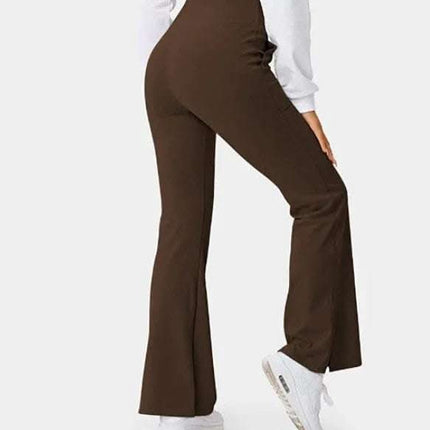 Spring Women's Workout Exercise Pants Akimbo Pants Split Flared Pants Fendax 0