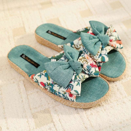 Women's Linen Four Seasons Non-slip Slippers Fendax 0