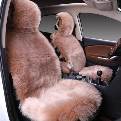 Car Seat Cover Plush Cushion Three-pieces
