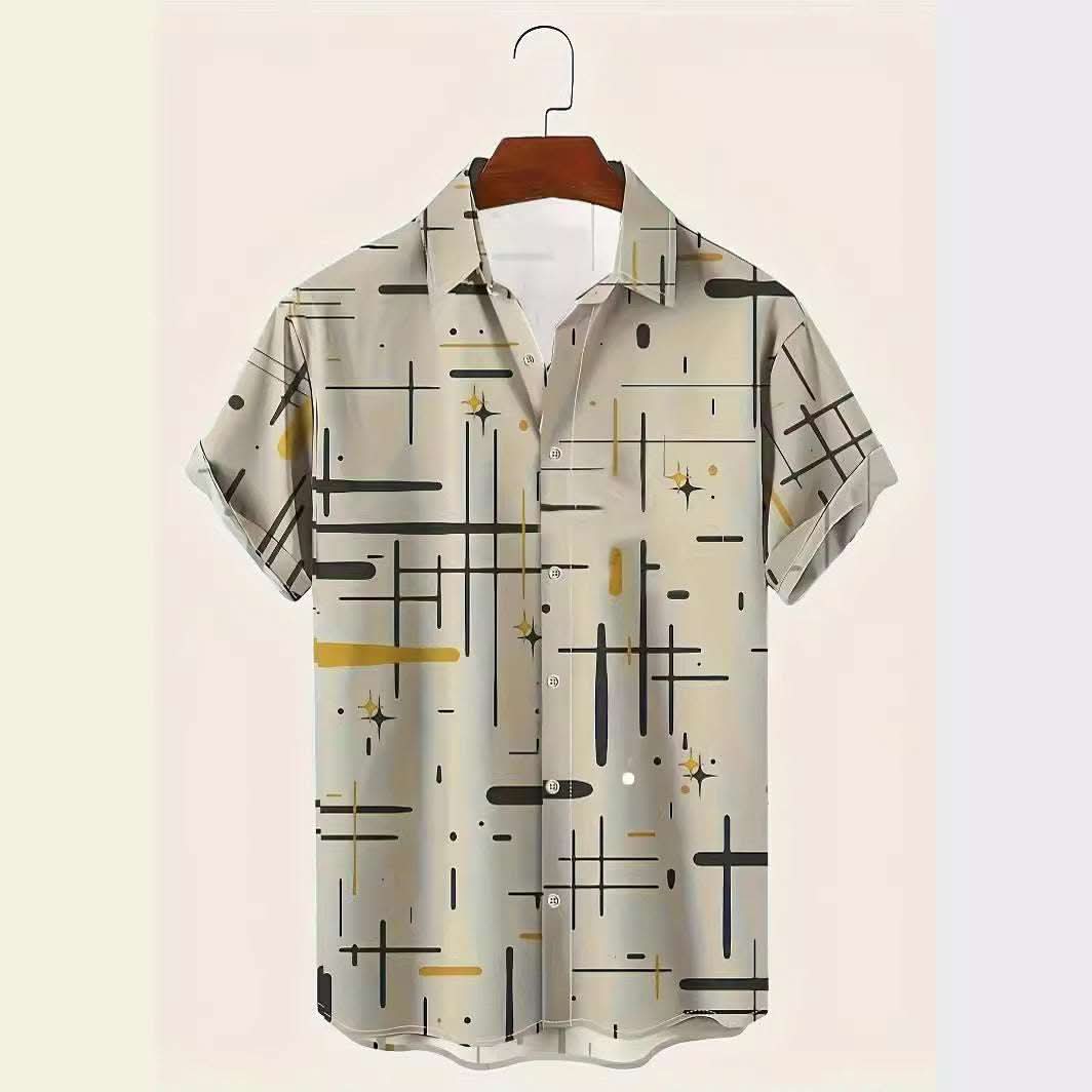 Fashion Printed Shirt Summer Menswear Printing