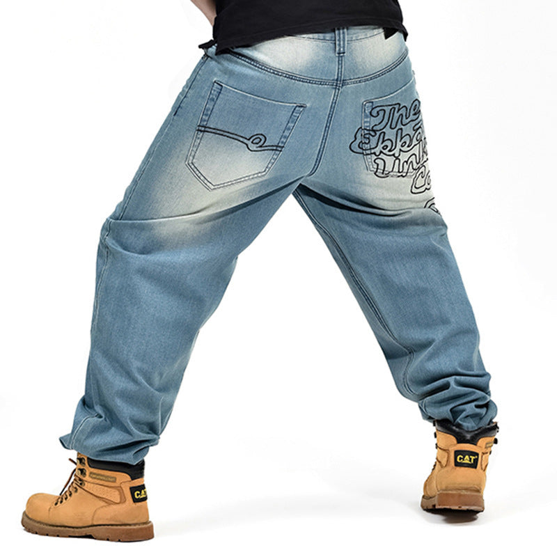 Hip-hop Style Denim Casual Jeans
