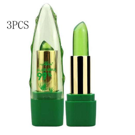 Aloe Vera Gel Color Changing Lipstick Gloss Moisturizer Anti-drying Desalination Fine-grain Lip Blam Care Fendax 0