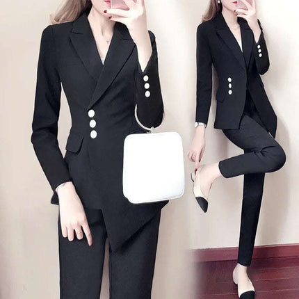 Women white Slim Pant Suits Fendax 0