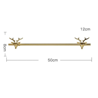 American Light Luxury Style Lucky Deer Decorative Hook Towel Bar Fendax 0