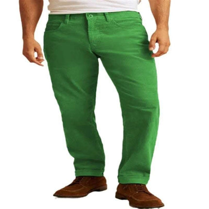 Corduroy Solid Color Loose Casual Straight Trousers Fendax 0