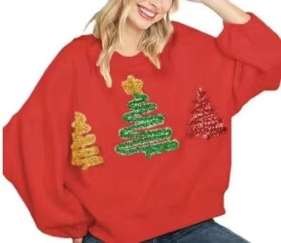 Christmas Casual Pullover Long Sleeve Sweater
