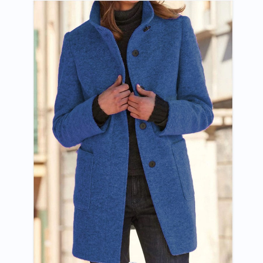 Woolen Coat With Pockets
