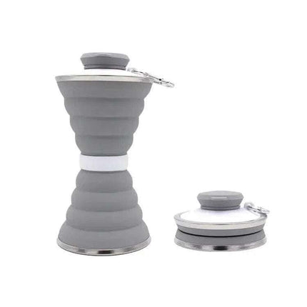 500ML Silicone Water Bottle Cup Foldable Leak Proof Portable Sports Travel Water Bottles For Outdoor Travel Gym Hiking Reuseable Kitchen Gadgets Fendax 0