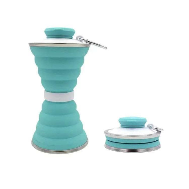 500ML Silicone Water Bottle Cup Foldable Leak Proof Portable Sports Travel Water Bottles For Outdoor Travel Gym Hiking Reuseable Kitchen Gadgets Fendax 0