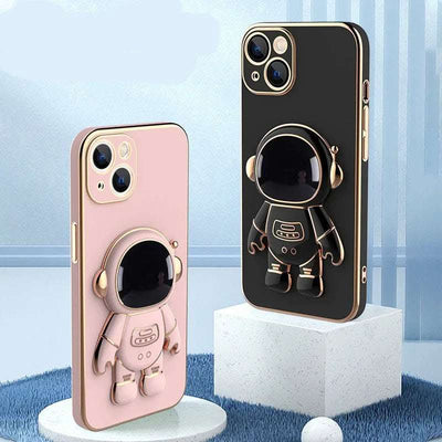 3D Astronaut Phone Case Anti-Drop Electroplating Bracket Fendax 0