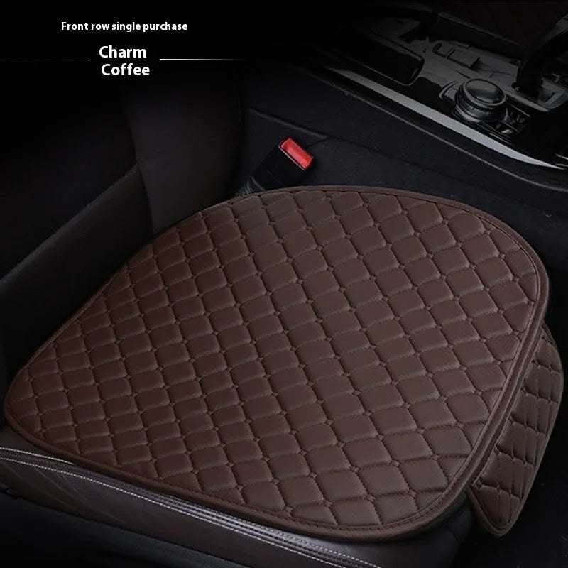 Car Seat Cushion Leather Single Non-slip Non-backrest Three-piece Set Car Mats Factory Delivery Fendax 0