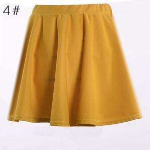 USA SIZE Large size women's high waist half skirt umbrella skirt pleated skirt sundress Fendax 0