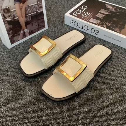 Women's Summer Flat Slippers All-match Casual Fendax 0