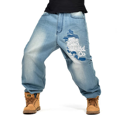 Hip-hop Style Denim Casual Jeans