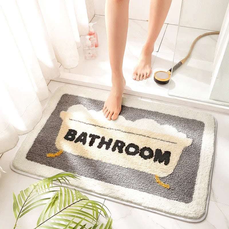 Bathroom Absorbent Floor Mats For Bathroom Non Slip Mats Fendax 0