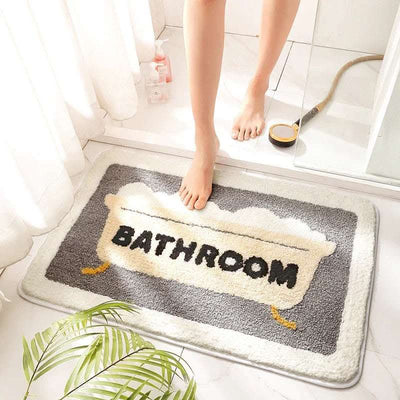 Bathroom Absorbent Floor Mats For Bathroom Non Slip Mats Fendax 0