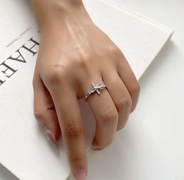 Simple Color Matching Copper Ring Fashion Cross Evil Rings For Women Girl Finger Accessories Party Jewelry Gift Fendax 0