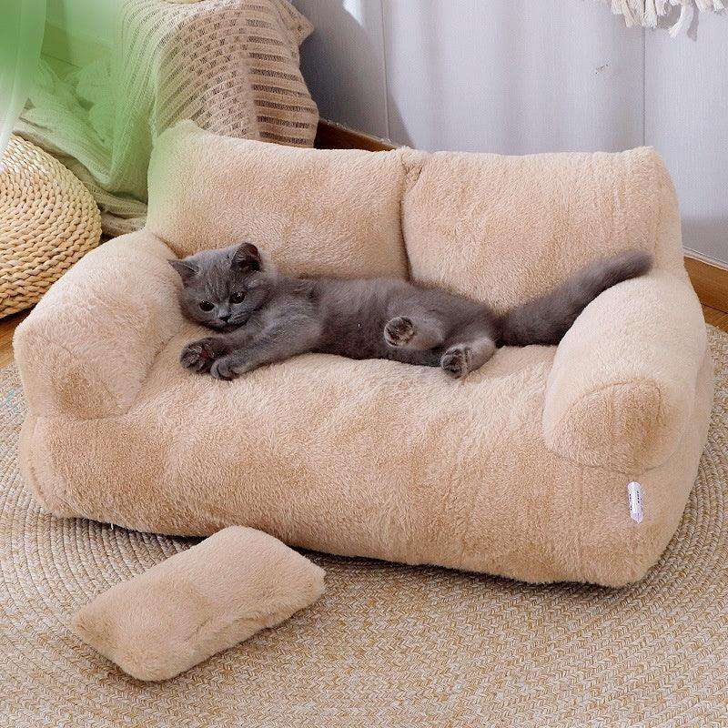 Luxury Cat Bed Sofa Winter Warm Cat Nest Pet Bed For Small Medium Dogs Cats Comfortable Plush Puppy Bed Pet Supplies Fendax 0