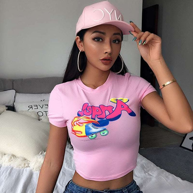 Slim short crop top Fendax 0
