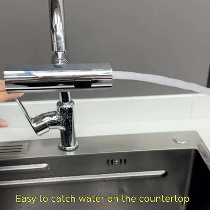 Kitchen Faucet Waterfall Outlet Splash Proof Universal Rotating Bubbler Multifunctional Water Nozzle Extension Kitchen Gadgets Fendax 0