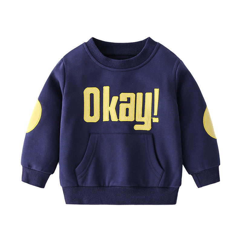 Trendy Boys Round Neck Long Sleeve Sweatshirt