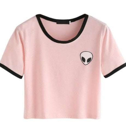 CROP TOP ALIEN MANCHES COURTES Fendax 0