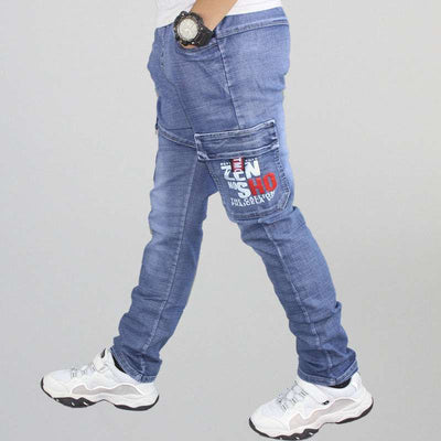 Boys Casual Pants Straight Stretch