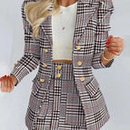 Black plaid / S