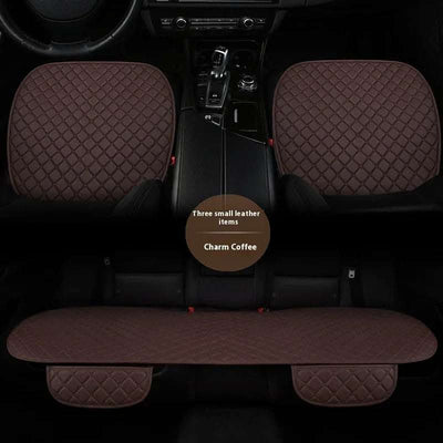 Car Seat Cushion Leather Single Non-slip Non-backrest Three-piece Set Car Mats Factory Delivery Fendax 0