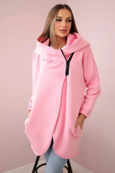 Women's Plus Size Solid Color Coat