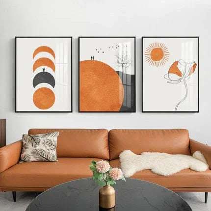 Modern Living Room Decorative Northern Europe Light Luxury Abstract Hanging Painting Fendax 0