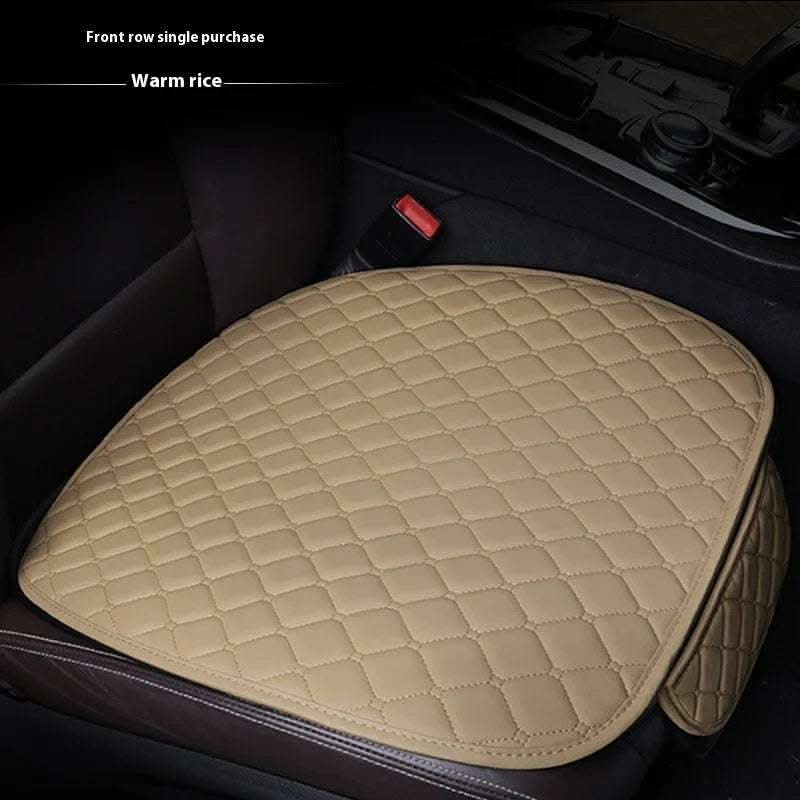 Car Seat Cushion Leather Single Non-slip Non-backrest Three-piece Set Car Mats Factory Delivery Fendax 0