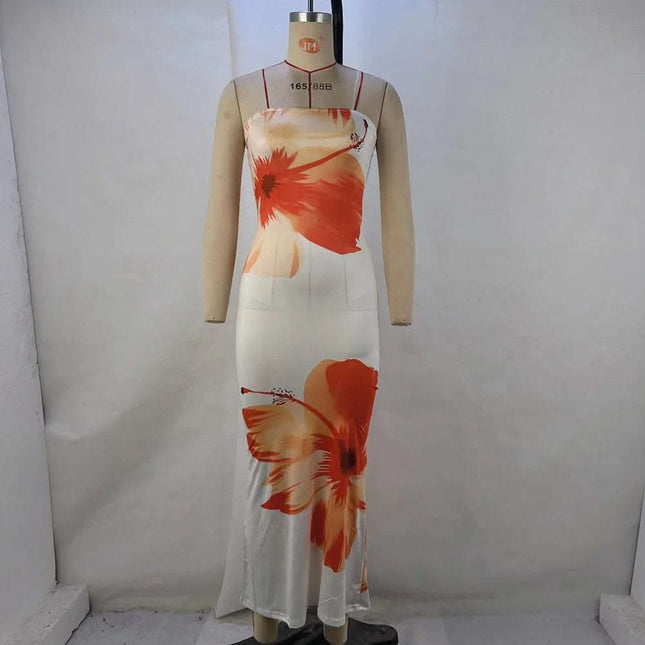 Women's Summer Printed Waist-controlled Fashion Dress Fendax 0