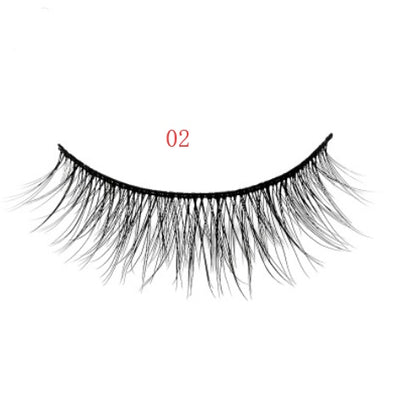 3 pairs of natural false eyelashes